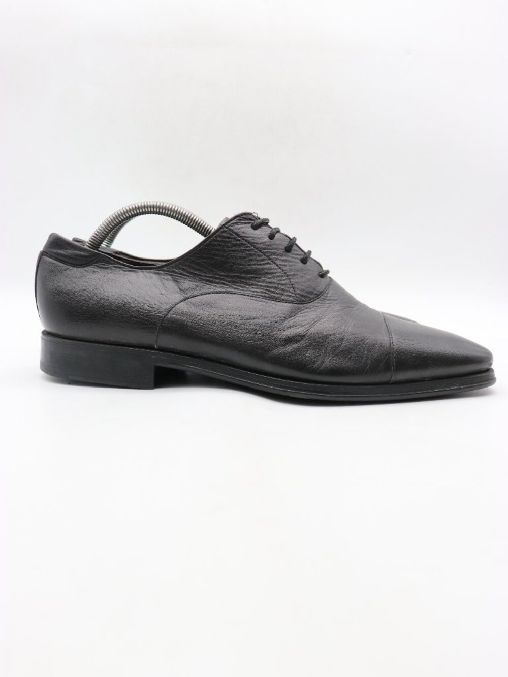Magnanni Men's Size 10 M Black Leather Cap Toe Oxford Dress Shoes